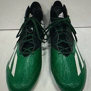 Adidas Adizero Football LaCrosse Cleats Black/Green/White Size 17 - New